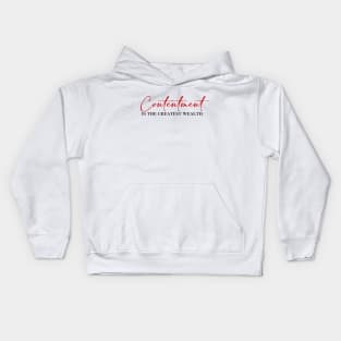 Contentment Kids Hoodie